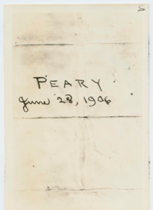 Image of Peary record, June 28, 1906, found on Crocker Land Expedition